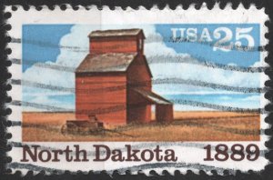 SC#2403 25¢ North Dakota Statehood (1989) Used