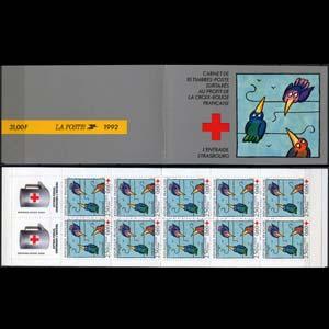 FRANCE 1992 - Scott# B648a Booklet-Birds NH