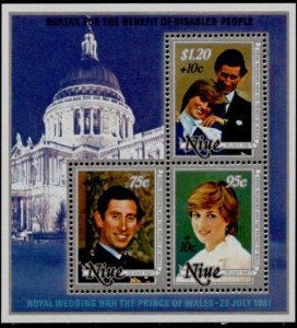 Niue B55 MNH Prince Charles, Princess Diana Wedding