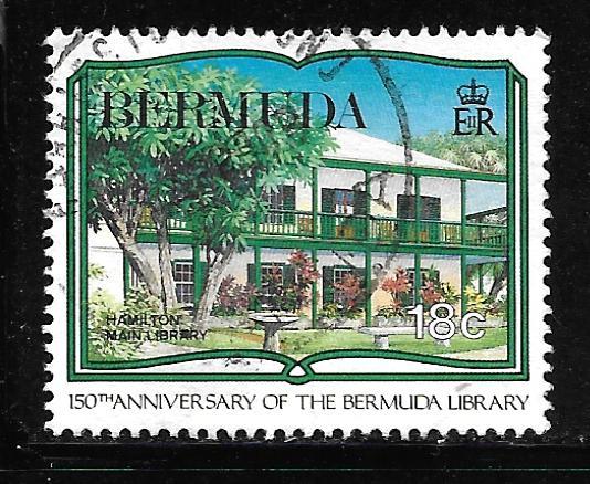 Bermuda 576: 18c Hamilton Main Library, used, VF