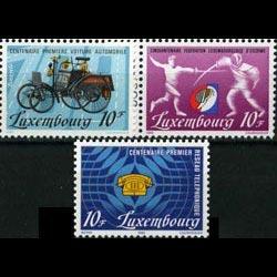 LUXEMBOURG 1985 - Scott# 725-7 Events Set of 3 NH