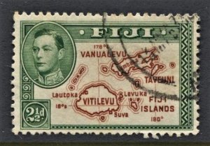 Fiji - Scott 134b - KGVI - Definitive - 1941 - Used - Single 2.1/2p - Stamp