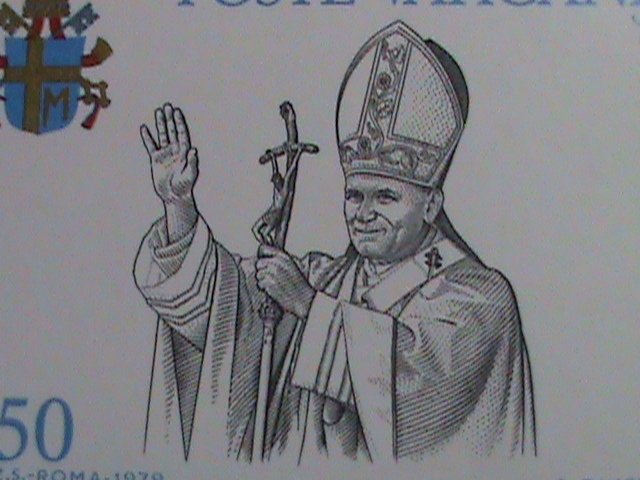 ​VATICAN CITY-1979 SC#645-7- INAUGURATION OF POPE JOHN PAUL II -MNH BLOCK- VF