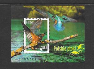 BIRDS - POLAND #4074  MNH