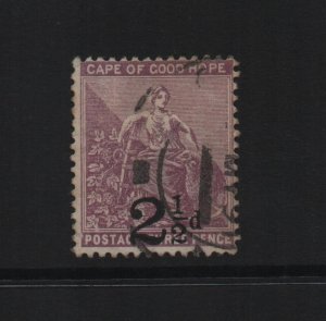 Cape of Good Hope 1891 SG55 definitive pale magenta - used