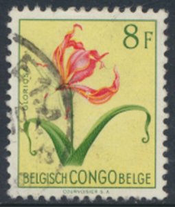 Belgium Congo  Used   Flowers SC# 280  please see details and scans 