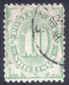 Australia 1903 10s Emerald Postage Due Perf 11 Scott J21 SG D43 VFU Cat $3,200