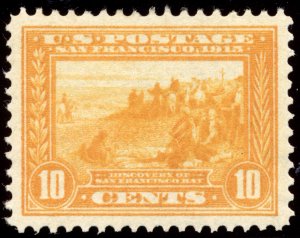 US 400 10c 1913 Panama Pacific orange yellow PSAG grade 98 unused OG hinged