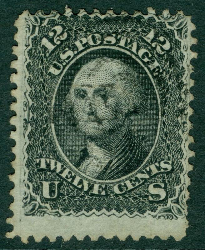 USA : 1868. Scott #90 Used. Nice, Sound with good grill. PSAG Cert. Catalog $400