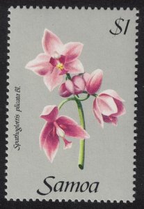 Samoa Orchid 'pathoglottis plicatal' $1 1985 MNH SG#691