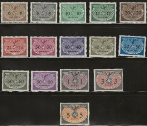 German Genl Govt NO1-15 MNH 409368/ Free Shipping