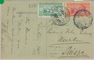 74746 - SENEGAL - POSTAL HISTORY - POSTCARD with ITALIAN SHIP liner POSTMARK-