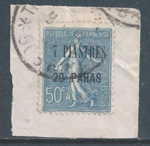 France-Offices in Turkey (Levant) #46 Used 50c Sower Surcharged