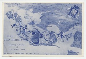 FFC / First Flight Card France 1938 Club Jean Mermoz - Pilot