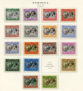 ?DOMINICA Scott #65-78, 80-82 MINT hinged Cat$182 British Commonwealth
