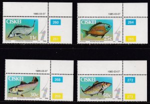 Ciskei / South Africa, Fauna, Fishes MNH / 1985