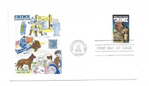 2102 Crime Prevention, Doris Gold FDC