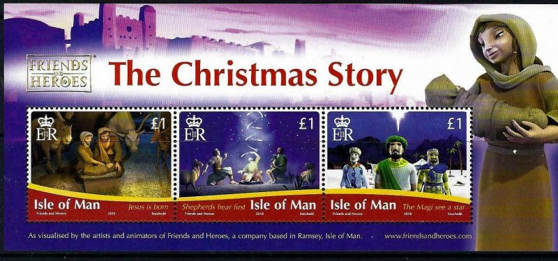 Isle of Man --2010-THE CHRISTMAS STORY MNH sheet  # 1400