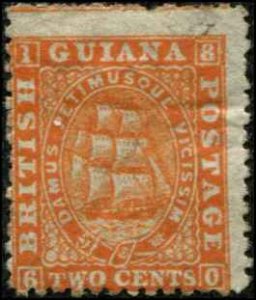 British Guiana SC# 30 Seal of Colony 2c perf 12-1/2 MH SCV $95.00