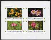 Staffa 1982 Flowers #13 imperf  set of 4 values (10p to 7...