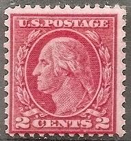 US  540 MNH 1919 2c car rose TY III Washington CV $37.50 VF