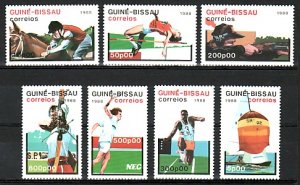 Guinea Bissau, Scott cat. 719-725. Seoul Summer Olympics issue. Canceled. ^