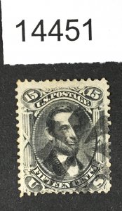 MOMEN: US STAMPS # 77 USED CORK $190 LOT #14451