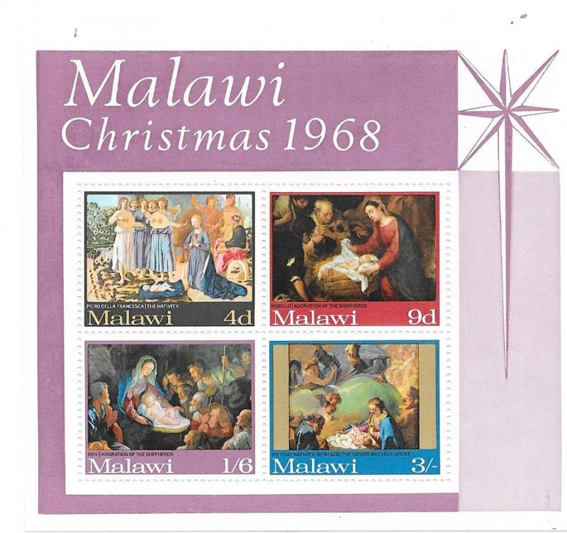 Malawi #94a Christmas 1968 Souvenir Sheet   (MNH) CV $0.80