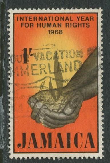 Jamaica -Scott 272- Human Rights -1968 - Used - Single 1/- Stamp