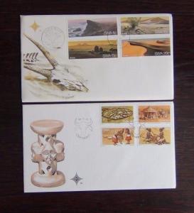 South West Africa 1977 1982 FDC x 10 Animals Airport Dams Canyon Salt Churches