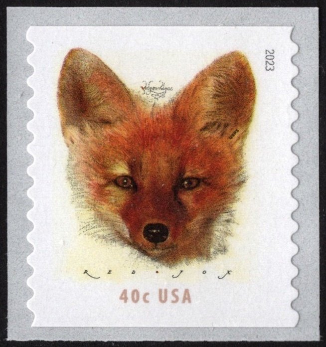 NEW ISSUE 40¢ Red Fox Coil Single (2023) SA