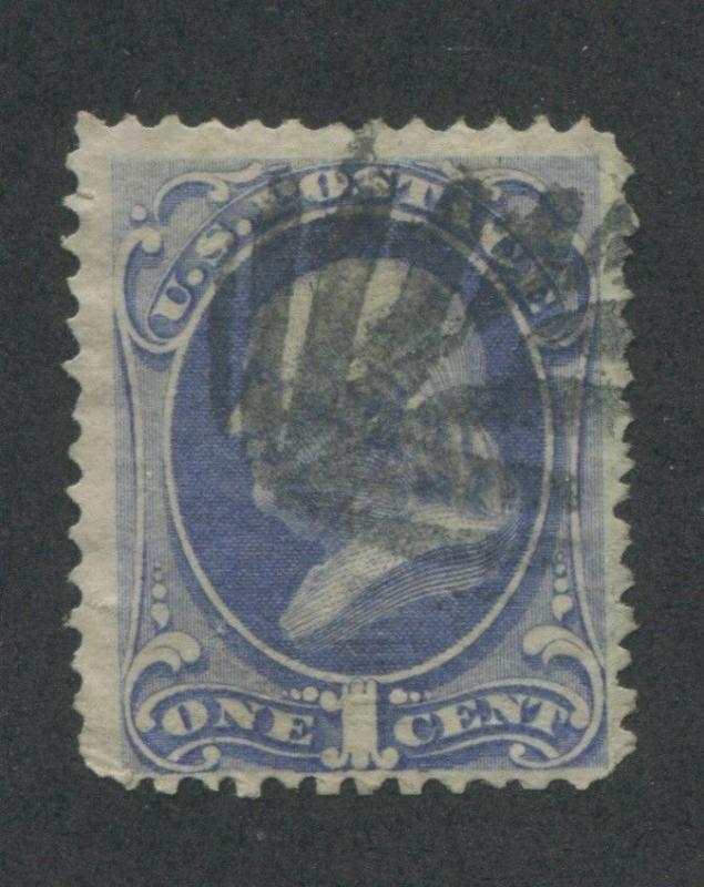 1870 US Stamp #145 1c Used F/VF Waterbury Cancel Catalogue Value $75 