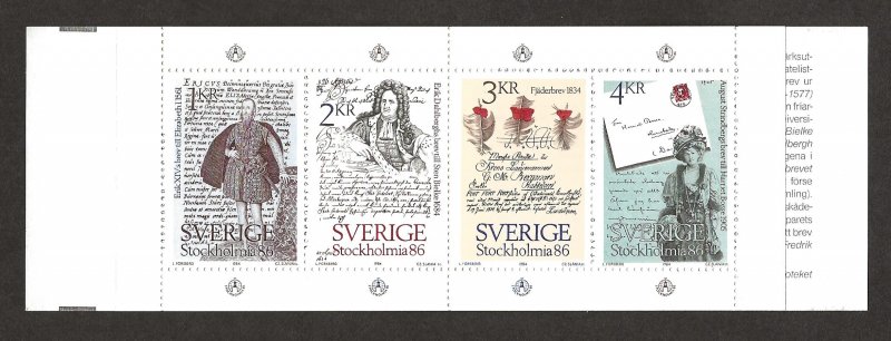 SWEDEN SC# 1505a  COMP BKLT/4  VF/MNH 1984