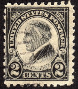 1923, US 2c, Harding, Used, Sc 612