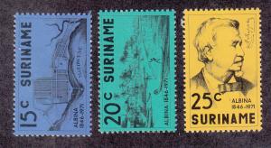 Suriname Scott #392-394 MH