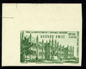 French Colonies, French Guinea YTPA 6, 1942 1.50fr+3.50fr imperf. corner marg...