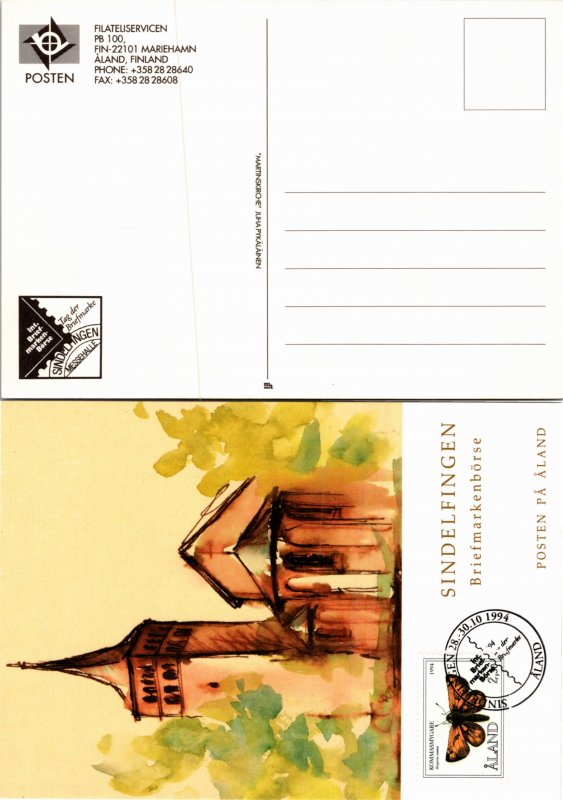 Aland, Maximum Card, Stamp Collecting, Butterflies