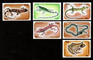 Fiji 554-559 Mint NH Lizards & Snakes!