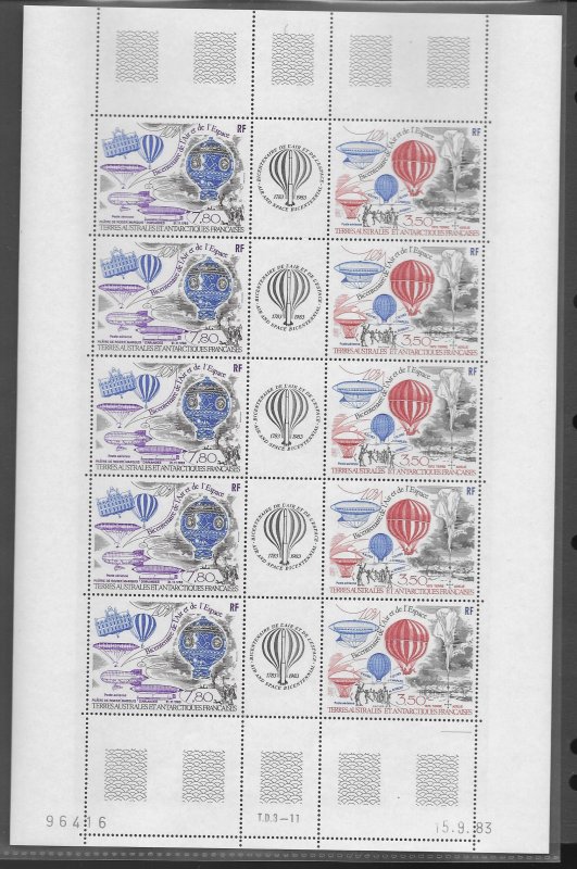 FSAT C55,C75,C82,C90, a's in MNH full sheet vf, 2020 CV $97.50