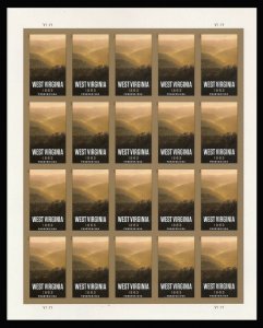 US #4790a 49c  West Virginia, VF NH IMPERF SHEET of 20, LIMITED SUPPLY, Rare!...