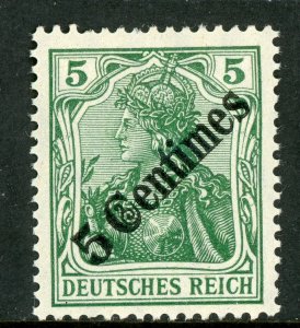 Germany 1908 Offices in Turkey 5 Centimes/5pf Green Scott # 55 Mint K797