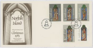 Norfolk Island 314-318 1983 Christmas. U/A FDC.