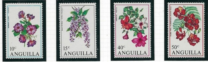 Anguilla 87-90 MNH 1970 Flowers (fe8851)