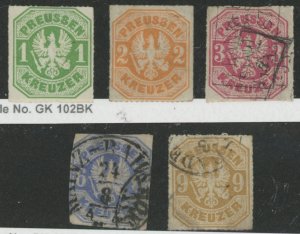 Prussia #23-27 Used Single (Complete Set)