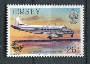 JERSEY; 1984 early Airmail AIRCRAFT issue fine MINT MNH unmounted value