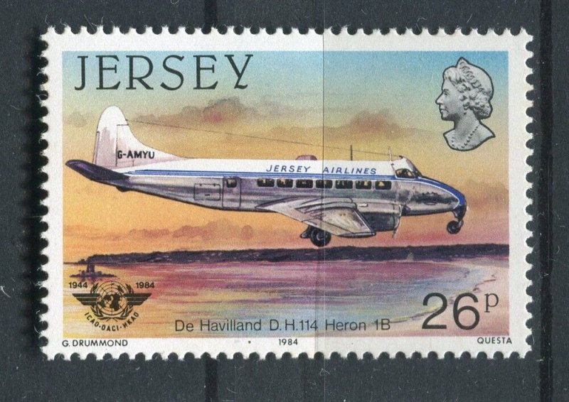 JERSEY; 1984 early Airmail AIRCRAFT issue fine MINT MNH unmounted value