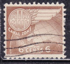 Canal Zone C22 USED 1951 Globe and Wing