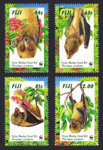 Fiji WWF Fijian Monkey-faced Bat 4v SG#986-989 MI#812-815 SC#797-800