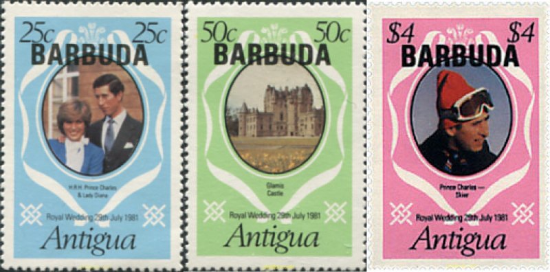 47201 MNH BARBUDA 1981 BODA DEL PRINCIPE CARLOS Y LADY DIANA SPENCER