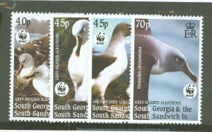 South Georgia #290-93  Single (Complete Set)